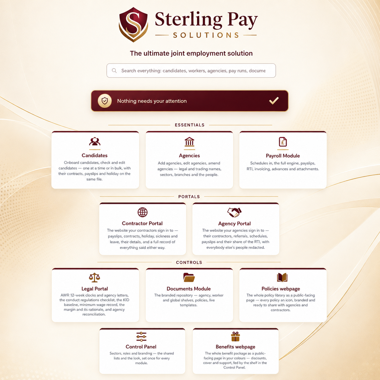 Sterling Pay Solutions configuration