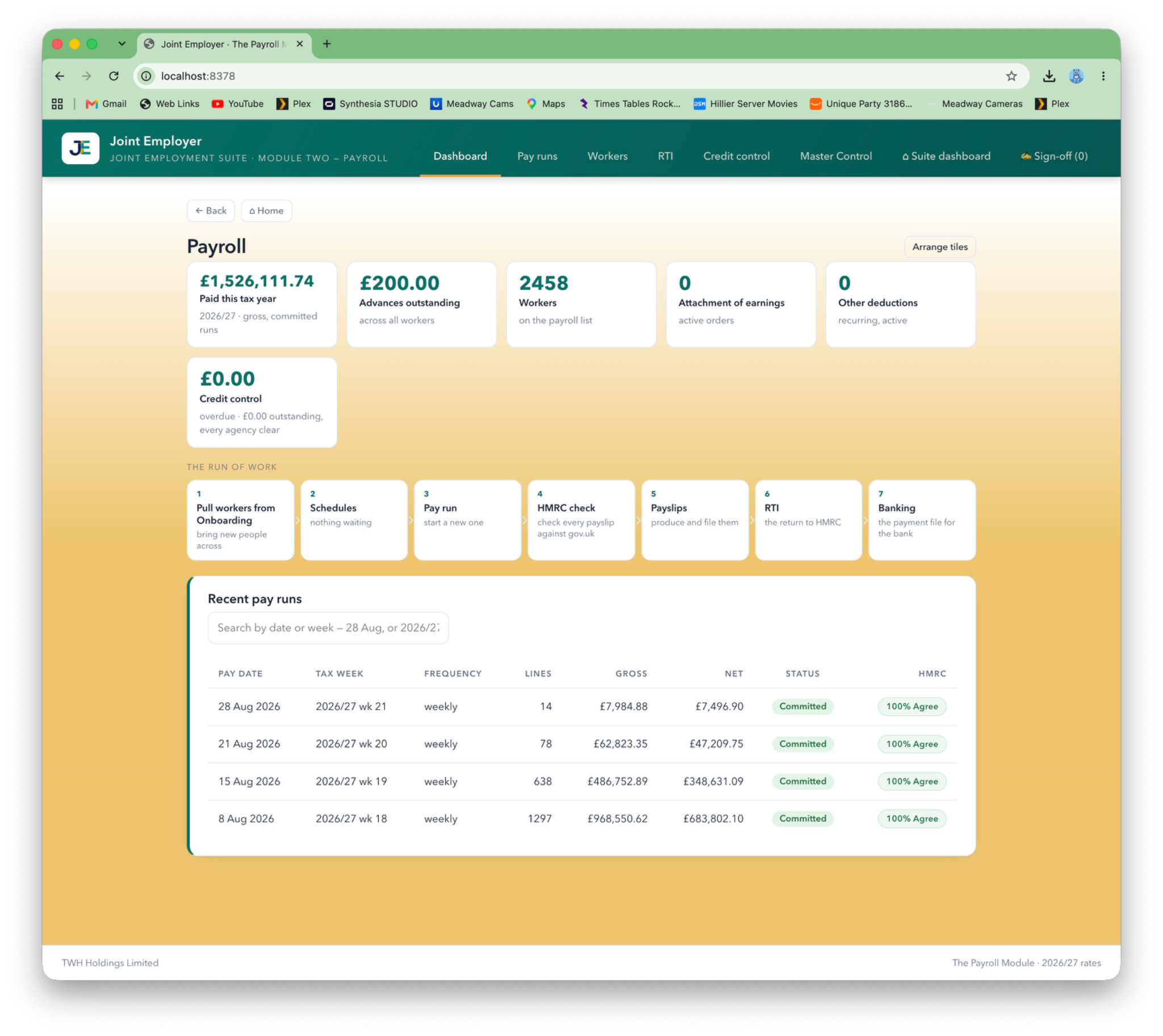 Payroll module preview